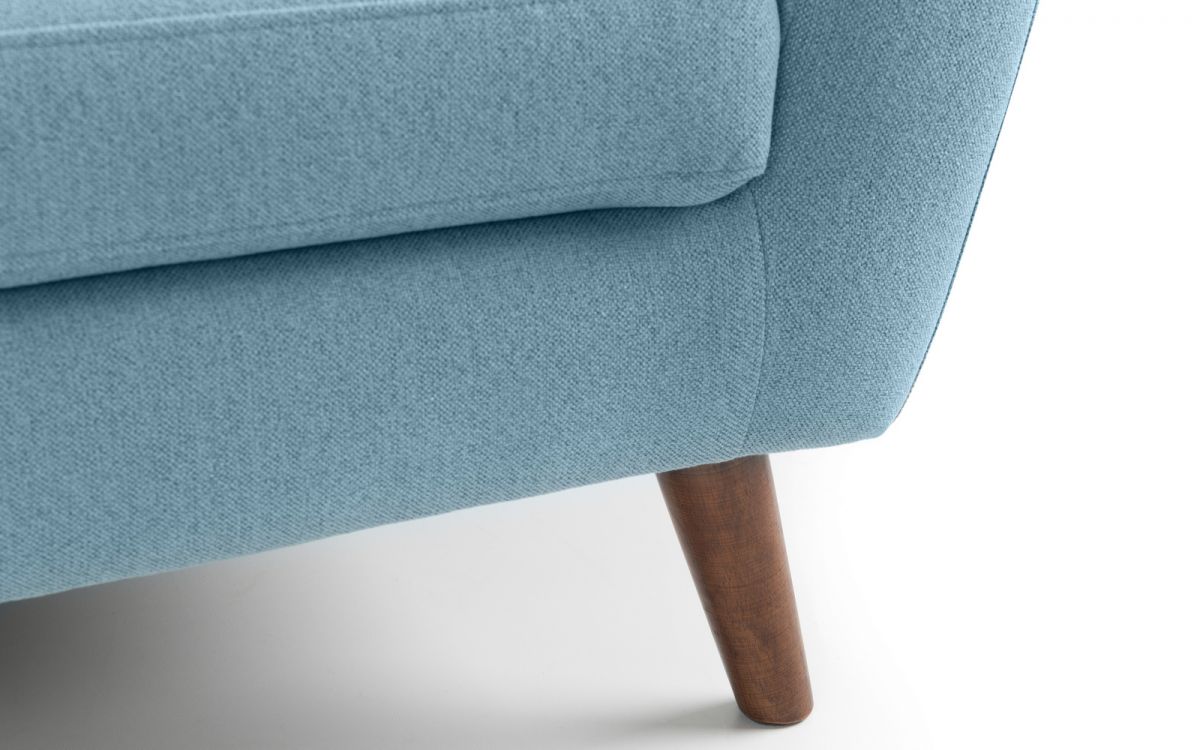 Monza 3 Seater Compact Retro Sofa - Blue