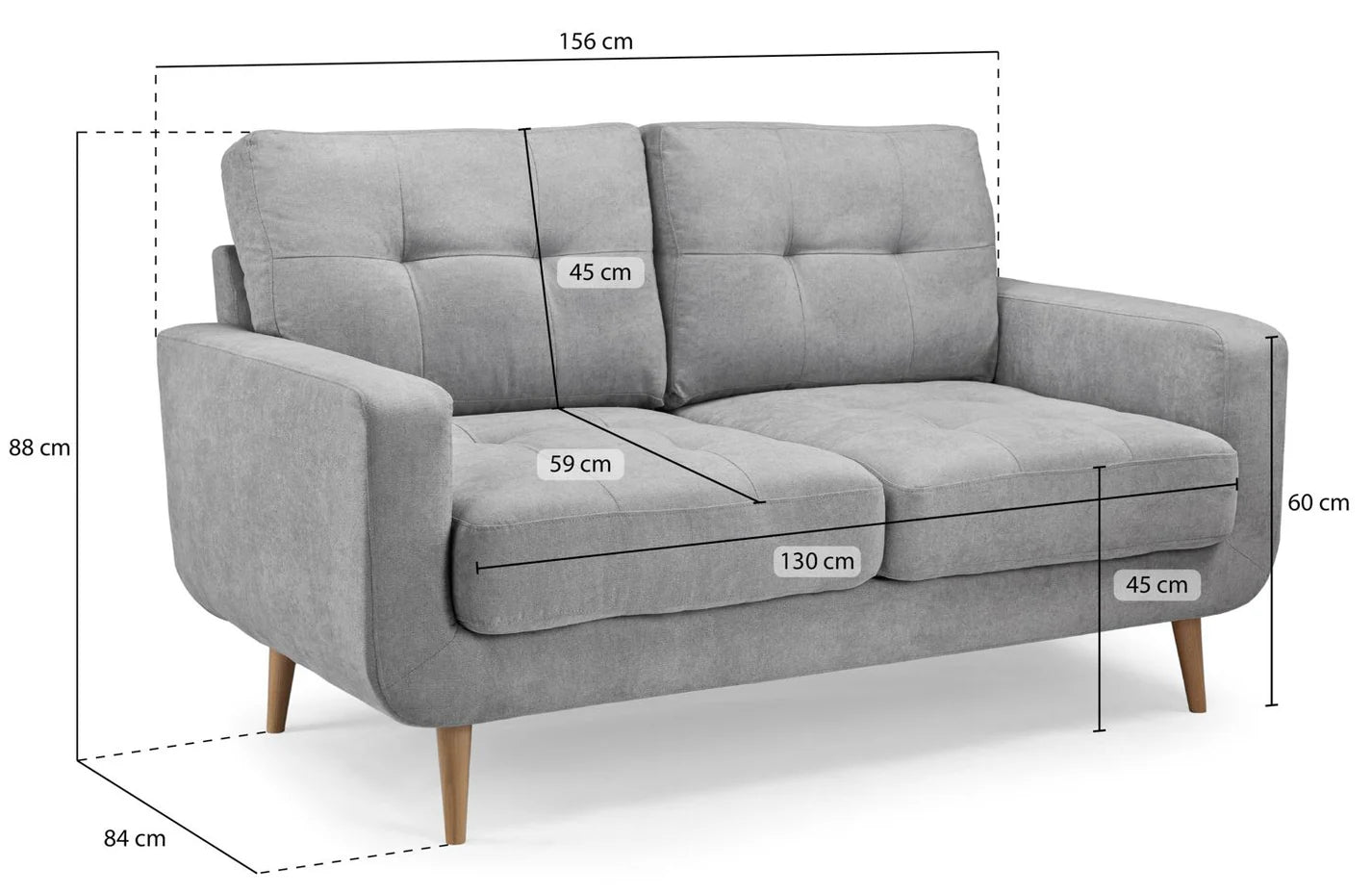 Aurora 2 Seater: Grey
