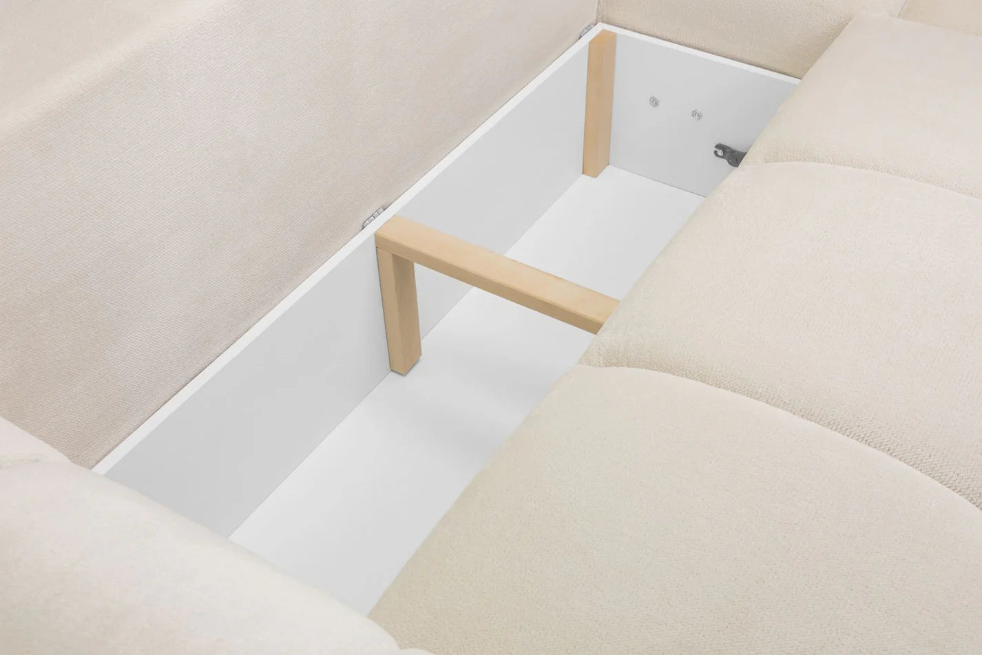 Azzuro Sofabed Universal Corner: Cream