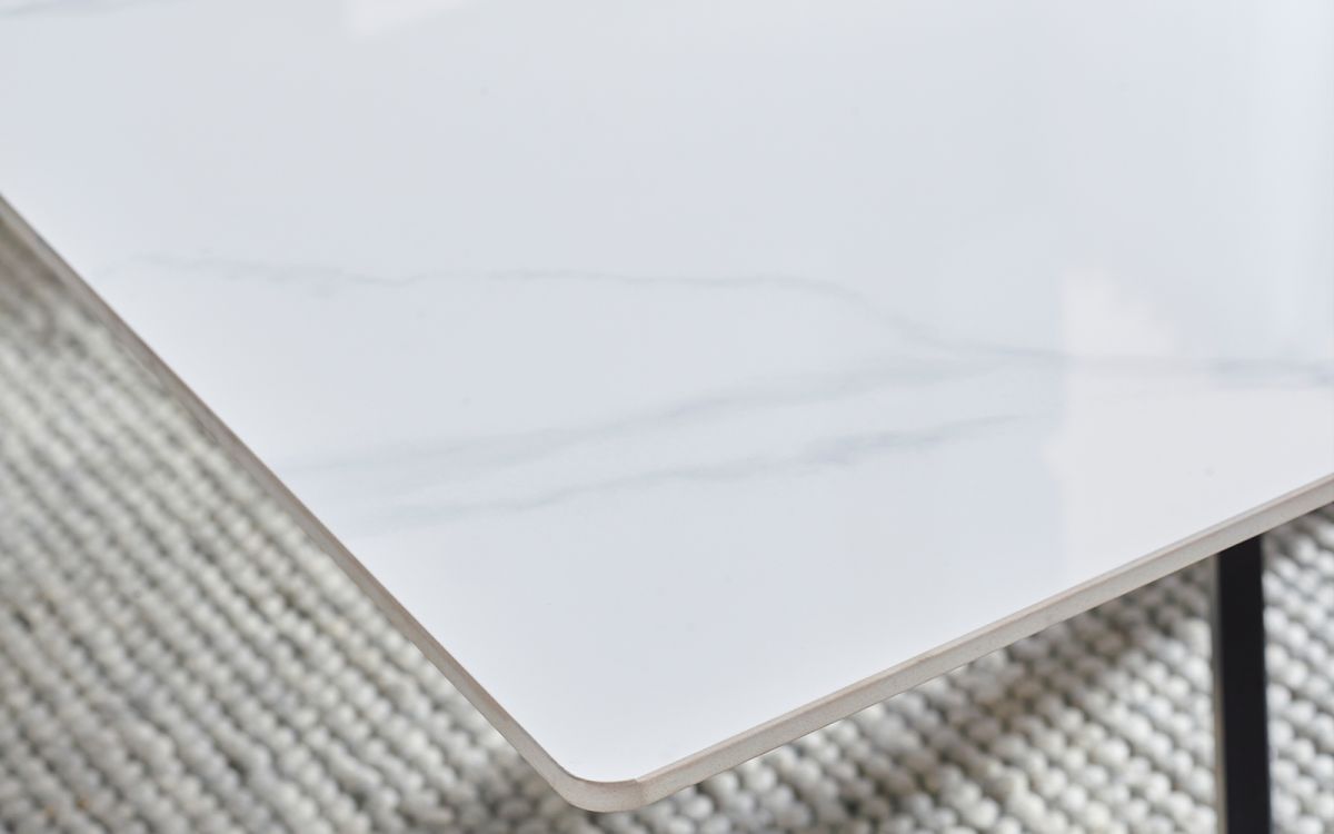 Bradley White Marble Coffee Table