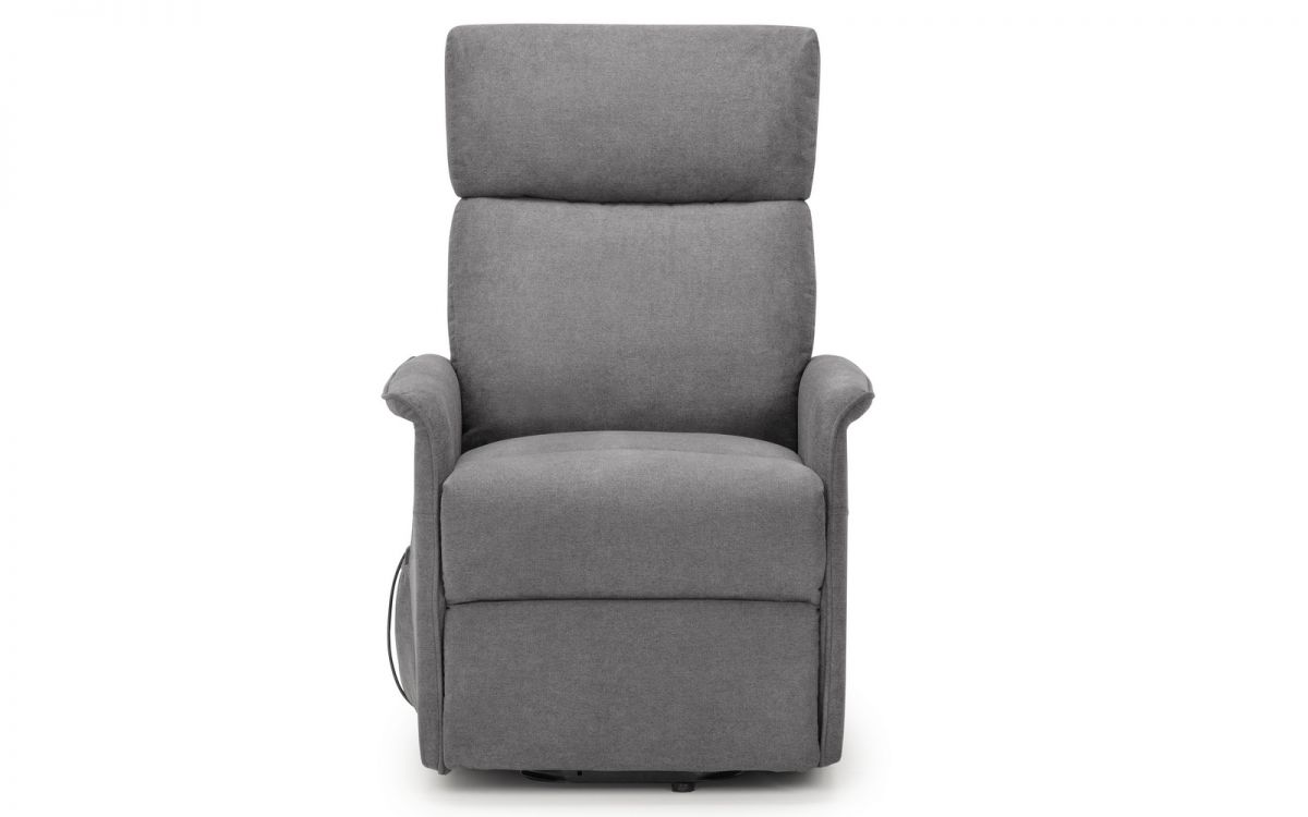 Helena Rise & Recliner - Charcoal Fabric
