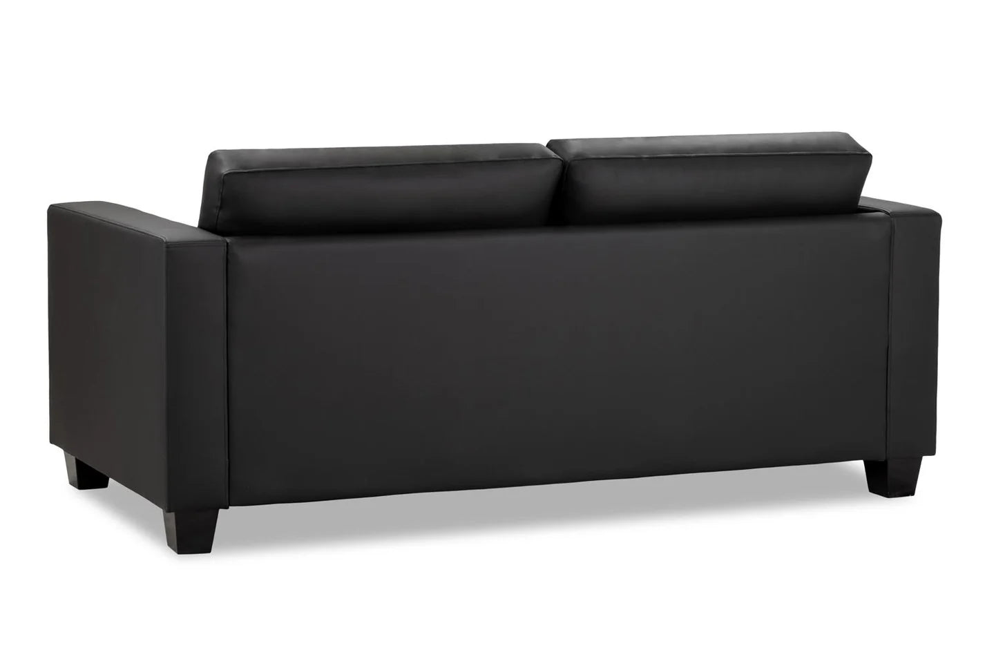 Jerry 3 Seater: Black Leather