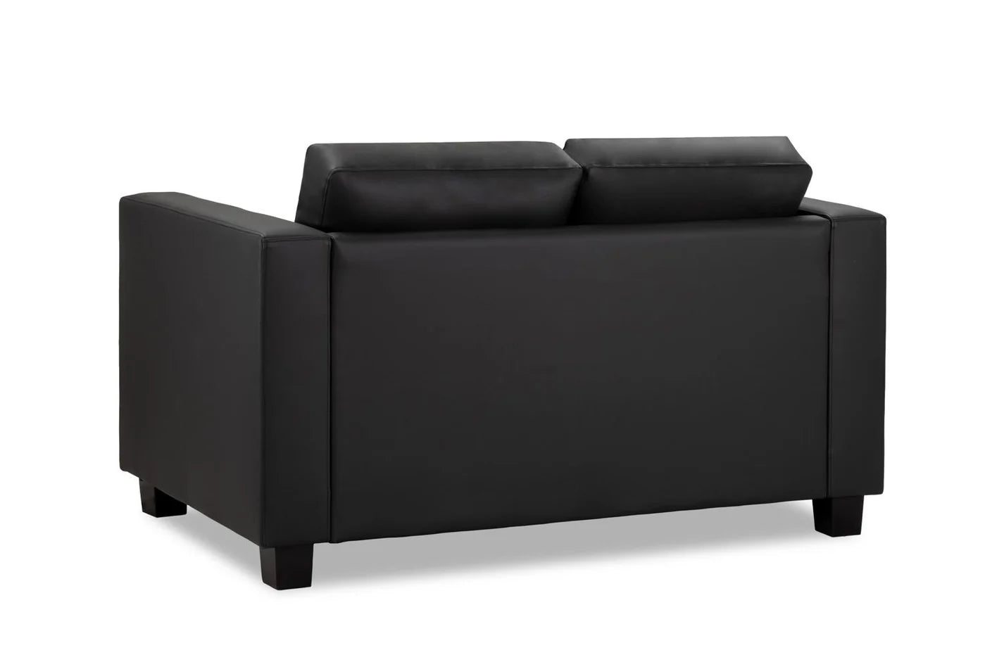 Jerry 2 Seater: Black Leather