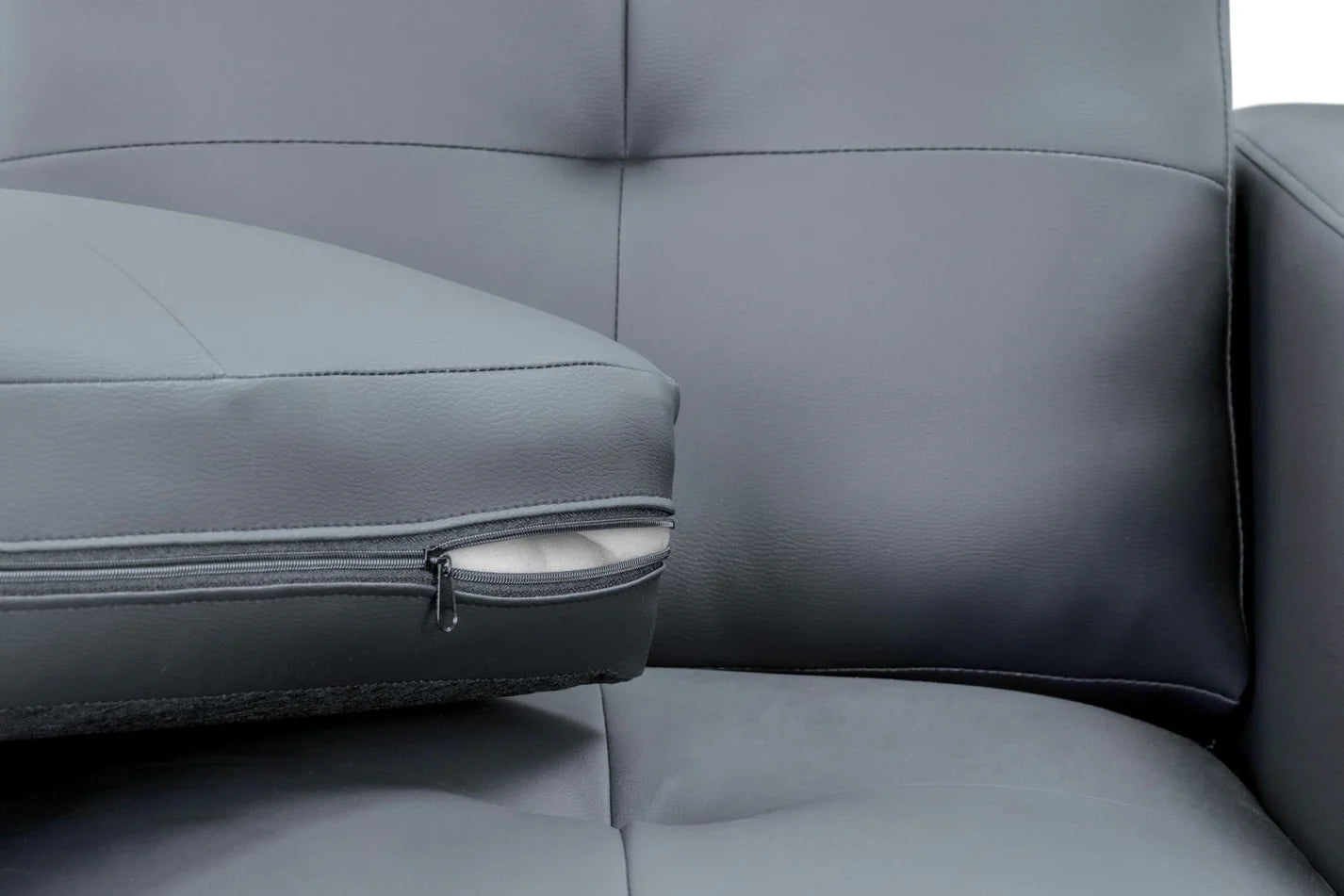 Jerry 3 Seater: Grey Leather