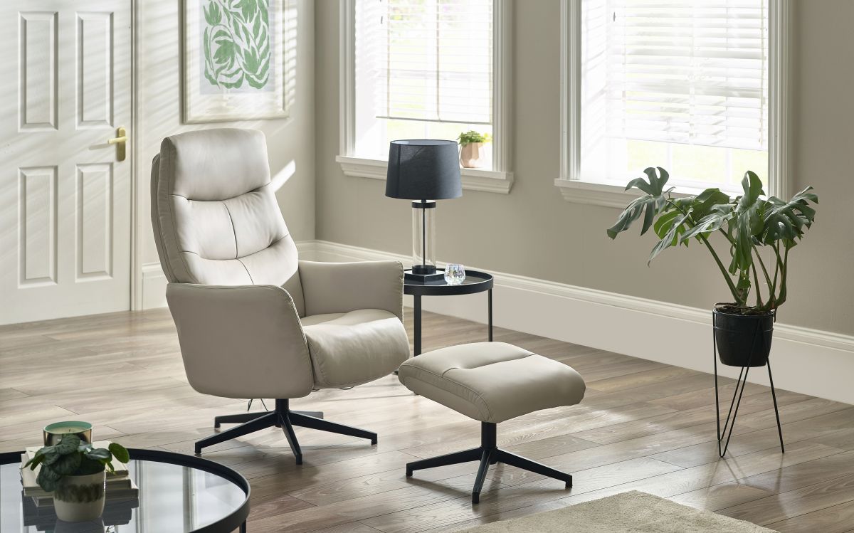 Priya Chair And Stool - Grey