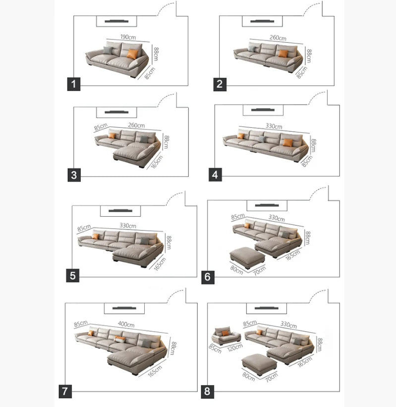 A900 Quinn Five Seater Corner Sofa, Leathaire