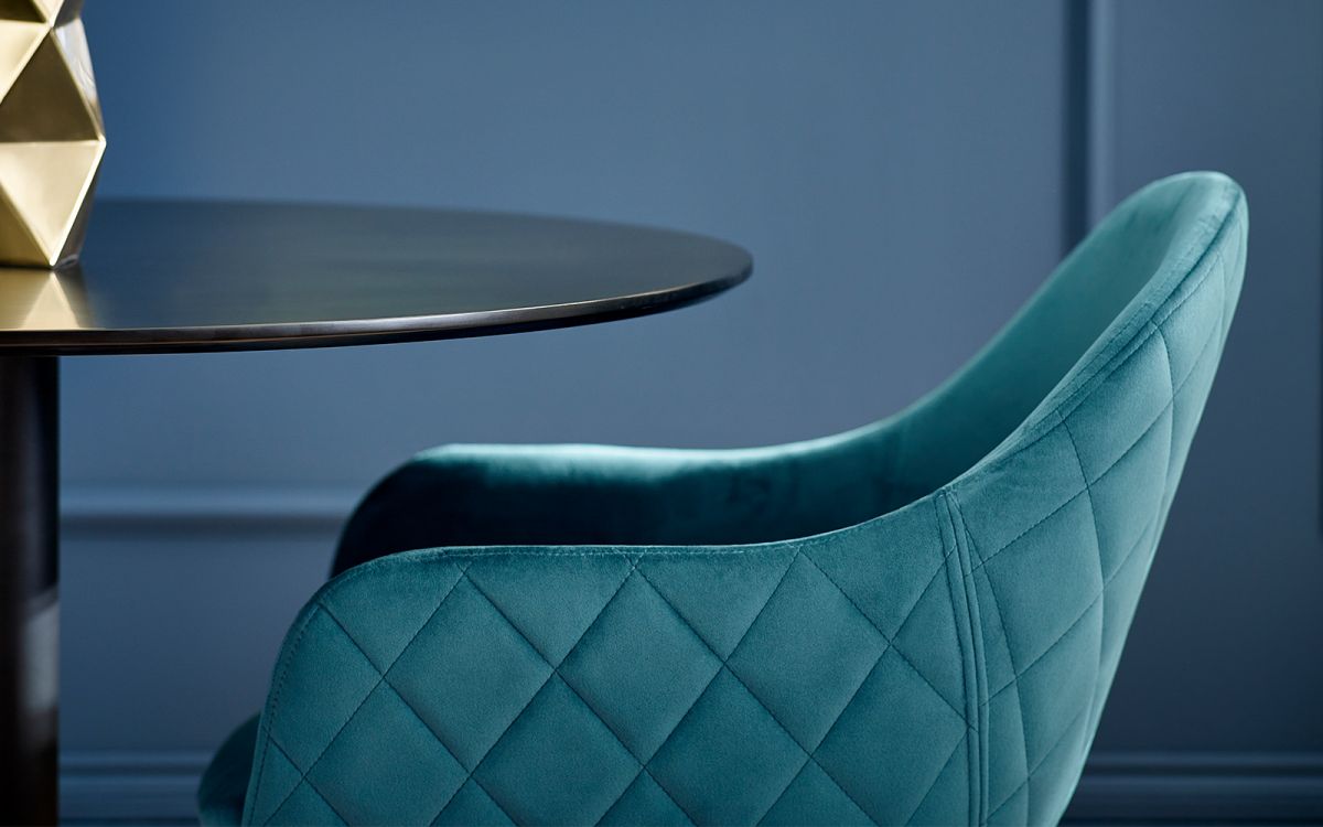 Lima Dining Chair - Teal Velvet- Pack of 4