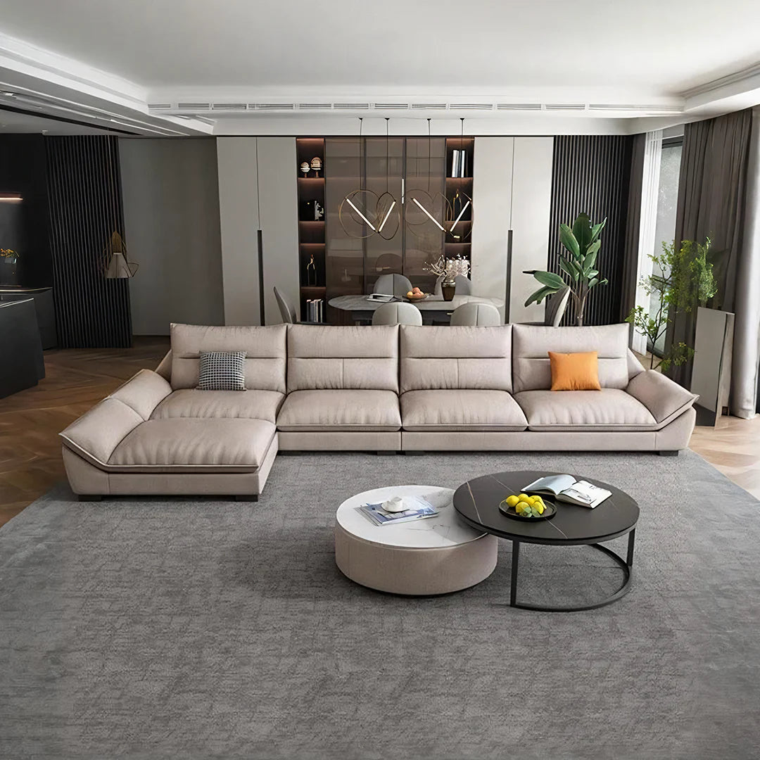 A900 Quinn Five Seater Corner Sofa, Leathaire