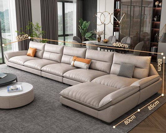 A900 Quinn Five Seater Corner Sofa, Leathaire