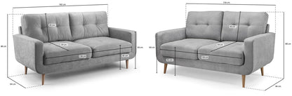 Aurora 3+2 Sofa: Grey