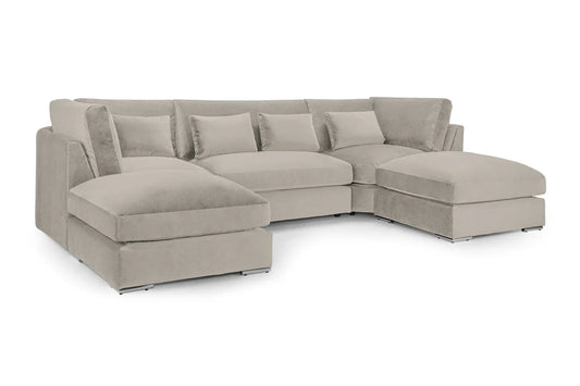 Belgravia Sofa Beige U Shape Corner: Beige