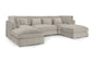 Belgravia Sofa Beige U Shape Corner: Beige