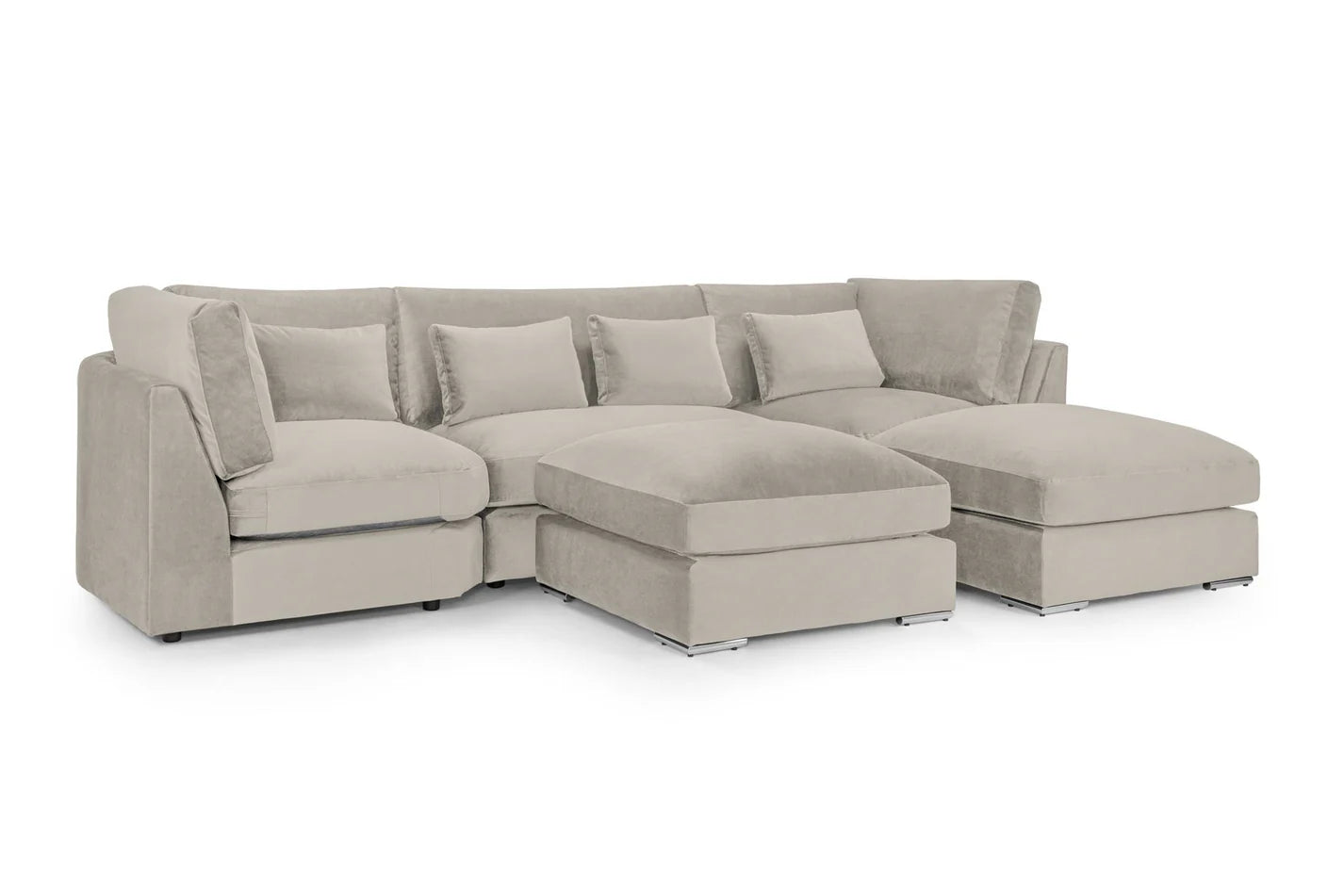 Belgravia Sofa Beige U Shape Corner: Beige