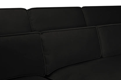 Sloane Sofa Black U Shape Corner