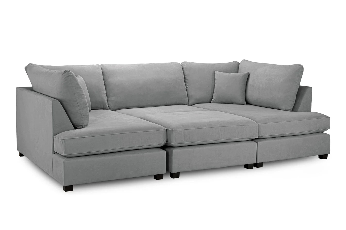 Carnaby Classic Sofa Grey U Shape Corner