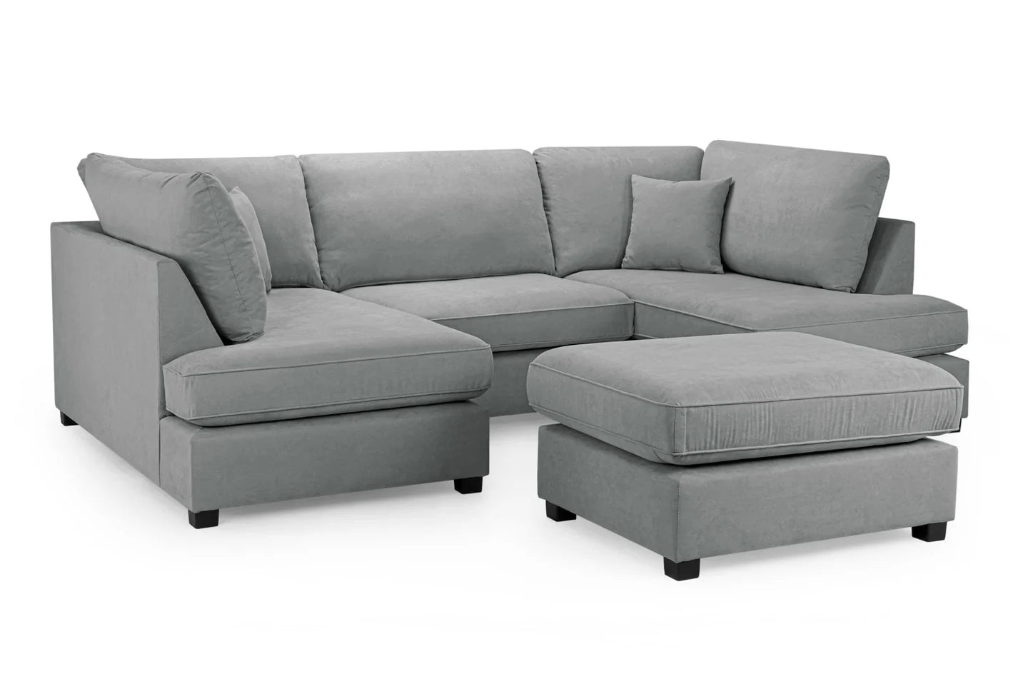 Carnaby Classic Sofa Grey U Shape Corner
