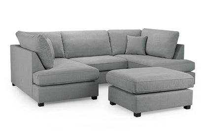 Carnaby Classic Sofa Grey U Shape Corner