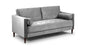 Harper Sofa Plush Grey 3 Seater