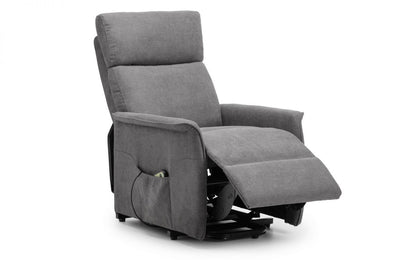 Helena Rise & Recliner - Charcoal Fabric