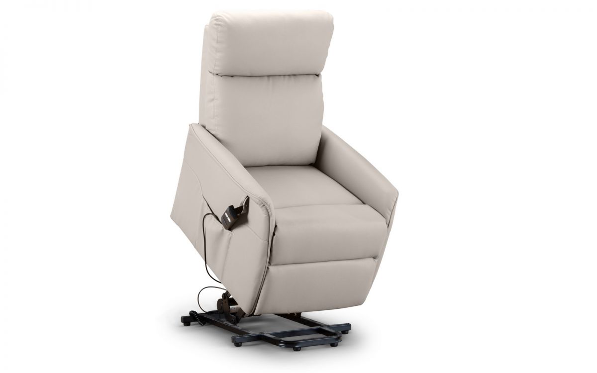 Helena Rise & Recliner - Pebble Faux Leather