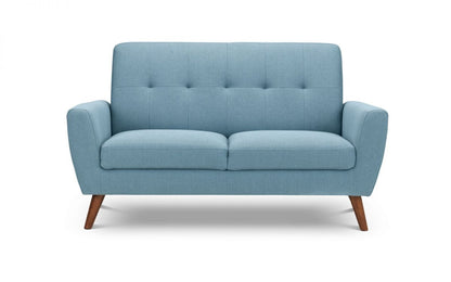 Monza 2 Seater Compact Retro Sofa- Blue