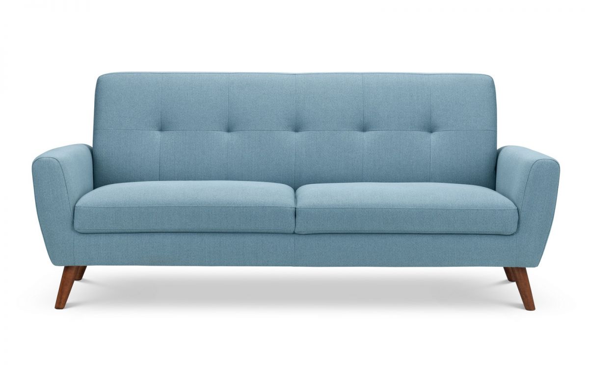Monza 3 Seater Compact Retro Sofa - Blue