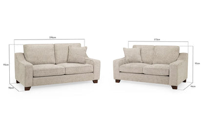 Nebraska 3+2 Sofa: Stone