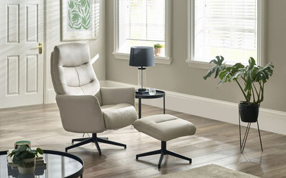 Priya Chair And Stool - Grey