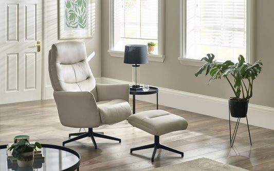 Priya Chair And Stool - Grey