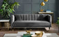 Salma Scalloped Back 3-Seater- Grey