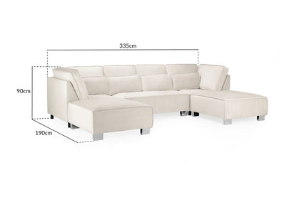 Sloane Sofa Cream U Shape Corner