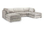 Bishop Fullback U Shape Corner: Truffle