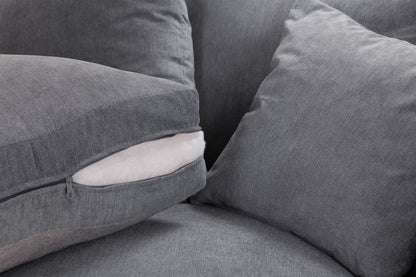 Windsor Fullback Sofa Grey Right Hand Facing Corner